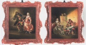La Vita Di Arlecchino (set Of 4) by Giovanni Domenico Ferretti