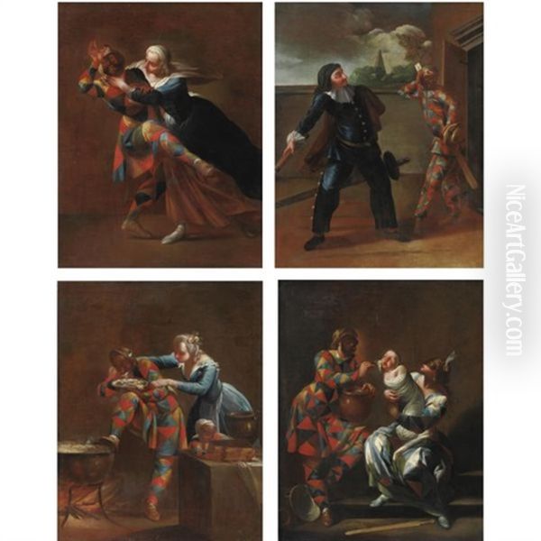 Arlecchino Aggredito Dall'amante (+ 3 Others; 4 Works) - view 1
