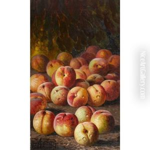 Stillleben Mit Pfirsichen by Augusto Ferri