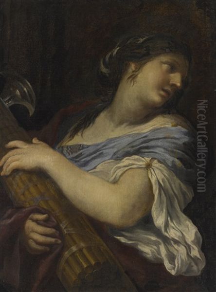 A Woman, Half Length, Holding A Fasces - view 1