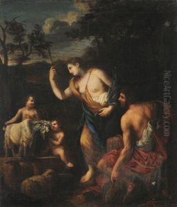 Hirtenfamilie In Einer Landschaft Hirtenfamilie In Einer Landschaft