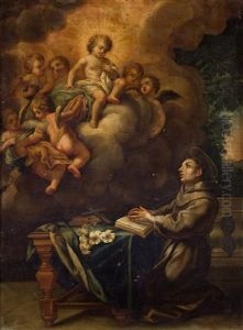 Vision De San Antonio De Padua by Ciro Ferri