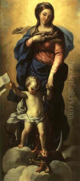 The Virgin And The Infant Christ Crushing The Serpent - view 1
