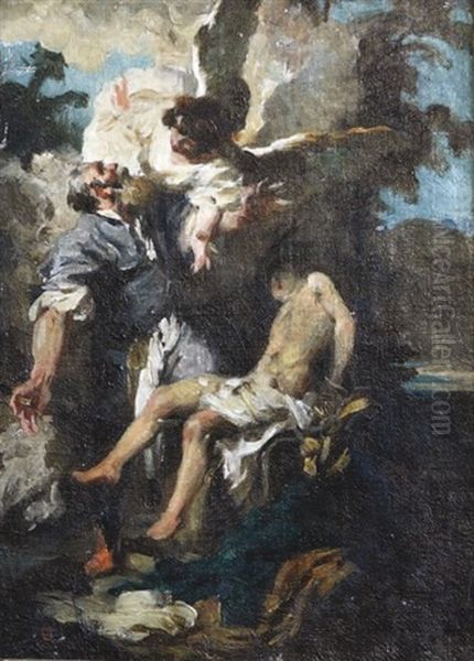 Le Sacrifice D'abraham (study) - view 1
