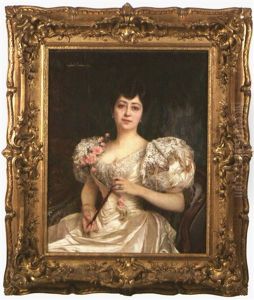 Portrait De Marie-madeleine Sicre by Gabriel Joseph Marie Augustin Ferrier