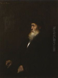 Portrait Du Pere De L"artiste by Gabriel Joseph Marie Augustin Ferrier