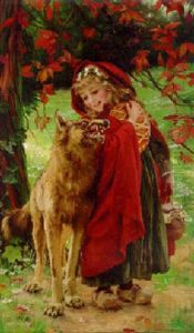 Little Red Riding Hood by Gabriel Joseph Marie Augustin Ferrier