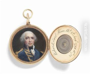 Admiral Richard Howe (1726-1799) 1st Earl Howe, In Admiral's Uniform, Wearing The Blue Sash Of The Order Of The Garter by Francois Ferriere