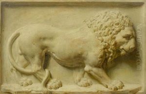 Trompe-l'oeil: Relief Eines Lowen