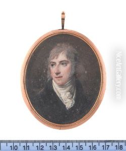 A Gentleman, Wearing Black Coat, White Waistcoat, Stock And Frilled Cravat