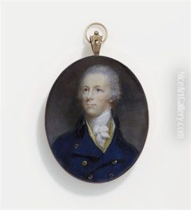William Pitt, The Younger, In Navy Double-breasted Coat With Gold Buttons, Yellow Waistcoat With Stand-collar