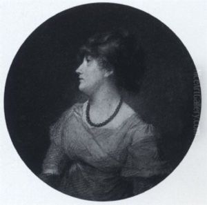 Lady Charlotte Susan Bury, Her Hair Upswept, Wearing Dress And Coral Necklace by Francois Ferriere