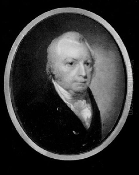 A Gentleman Wearing Black Coat With Gold Buttons, White Stock And Cravat - view 1