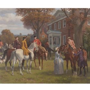 Home Of John Marshall, Richmond, Virginia, Before The Hunt by Stephen James Ferris