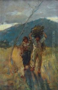 Contadini by Egisto Ferroni