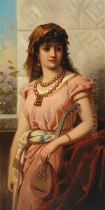 Spanish Lute Player by Egisto Ferroni