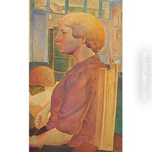 Untitled (woman In Profile) by Louis Goodman Ferstadt