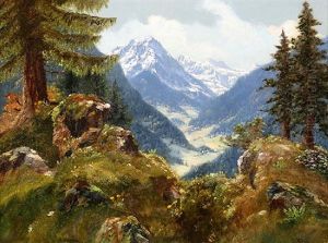 View Of Snow-capped Moutains
