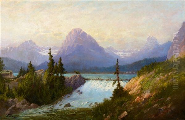 Lake Mcdermott, Glacier National Park - view 1