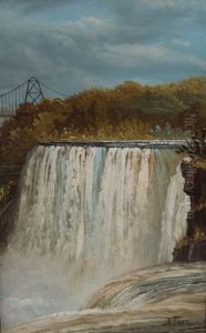 Untitled (possibly A Glacier National Park Waterfall) by John Fery