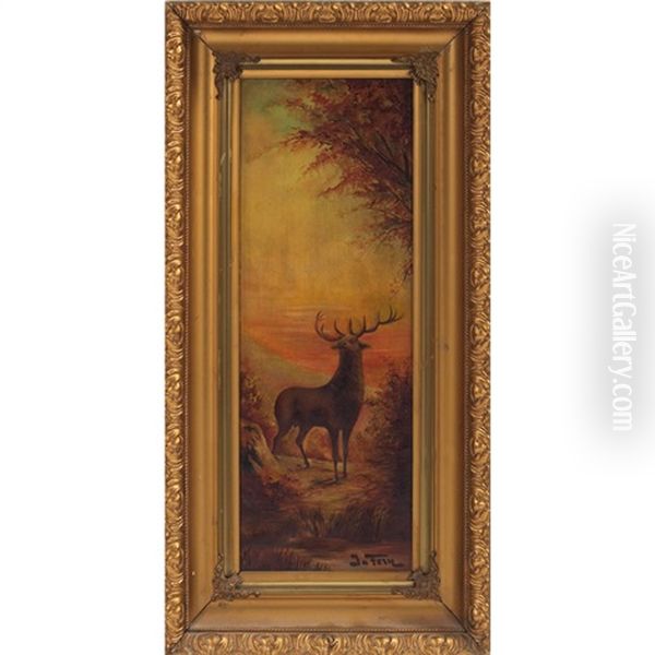 Elk In Landscape - view 1
