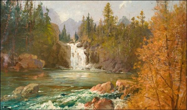 Red Eagle Falls On Red Eagle Creek - view 1