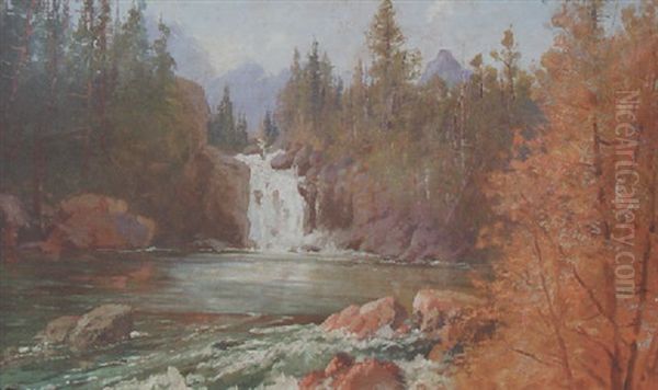 Red Eagle Falls On Red Eagle Creek - view 1