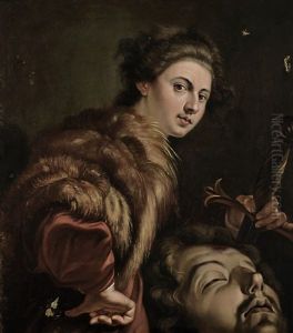 David Mit Dem Haupt Des Goliath by Domenico Feti