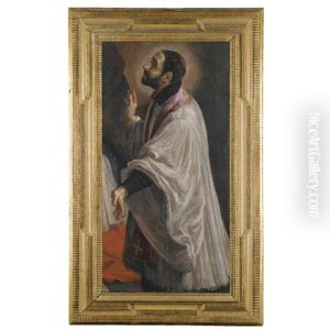 A Kneeling Cleric, A Saint (?) thumbnail