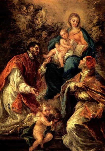 The Virgin And Child With Saint Cajetan And Pope Paul Iv - view 1