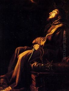 San Francesco In Meditazione by Domenico Feti