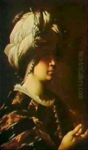 Man Med Turban by Domenico Feti