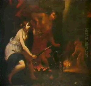 Mythologische Szene by Domenico Feti