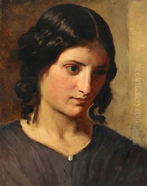 Young Woman With Dark Curls, Presumably Leontine - view 1