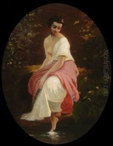 Madchen An Der Quelle by Anselm Friedrich Feuerbach