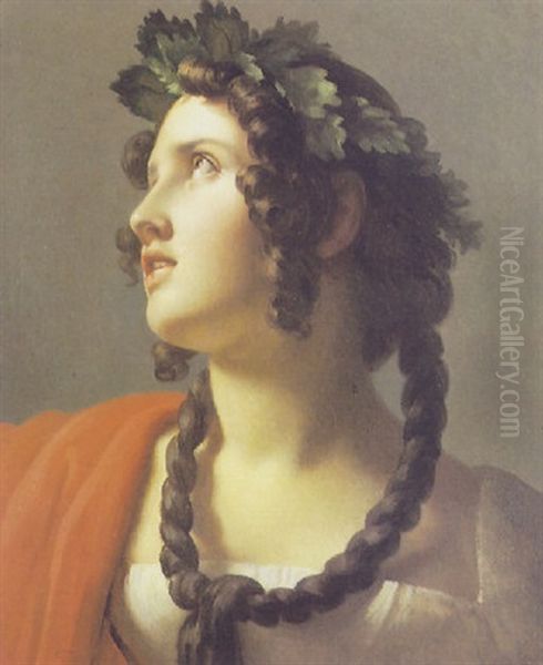 Giovane Donna Incoronata D'alloro - view 1