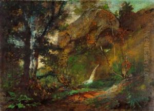 In Den Gaerten Des Caracalla by Anselm Friedrich Feuerbach