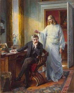 Selbstportrait (?) Mit Christus