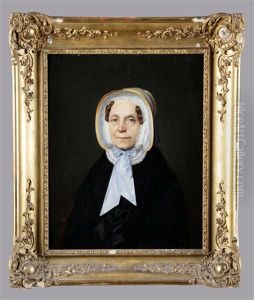 Portrait De Femme Au Noeud Bleu, 1845