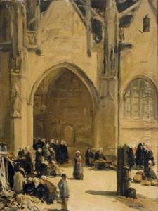 Bretonnes Devant L'eglise
