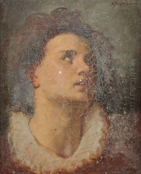 Portrait De Jeune Femme Etude (study) - view 1