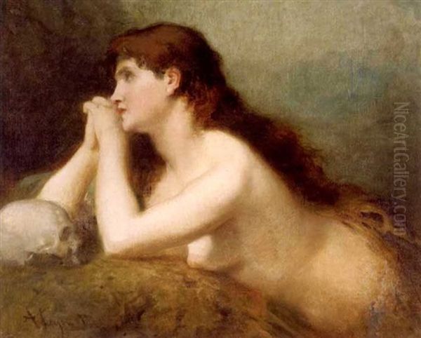 Mary Magdalene In Meditation - view 1