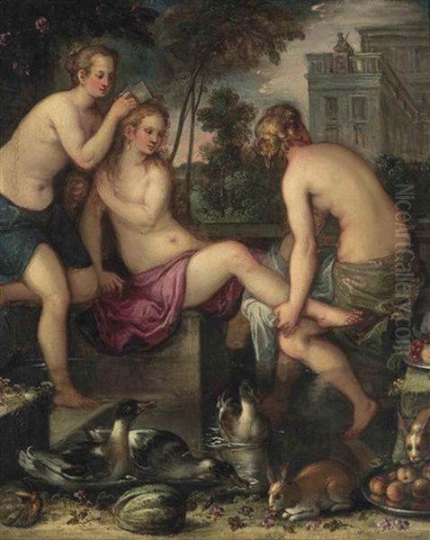 Bathsheba At Her Bath - view 1