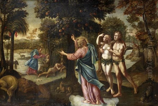 Adam And Eve In The Garden Of Eden - view 1