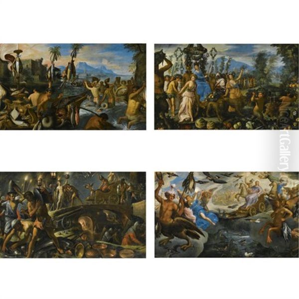 The Four Elements: An Allegory Of Water (+ 3 Others; 4 Works) - view 1
