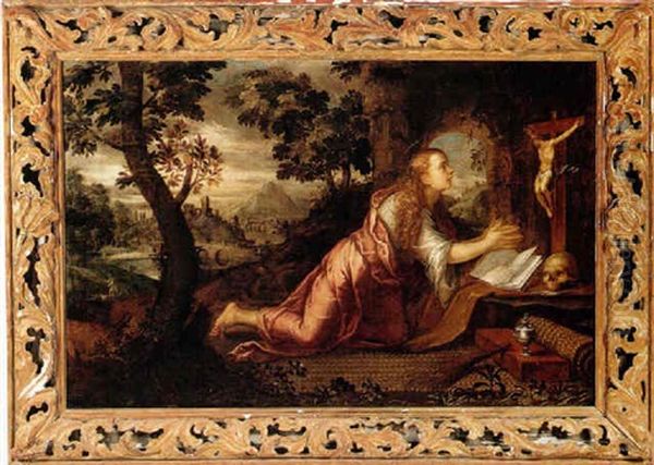 The Penitent Magdalen In An Extensive River Landscape - view 1