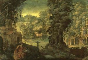 St. John On The Island Of Patmos by Paolo Fiammingo