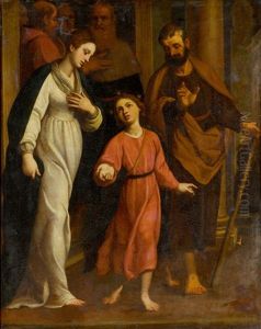 Die Heilige Familie by Domenico Fiasella
