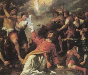 The Stoning Of Saint Stephen by Domenico Fiasella