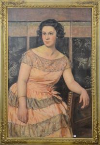 Portrait De Dame by Georges Fichefet
